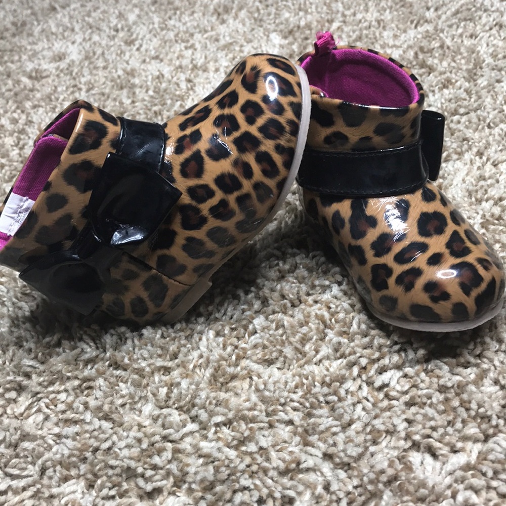 Baby Girls Leopard Rainboots